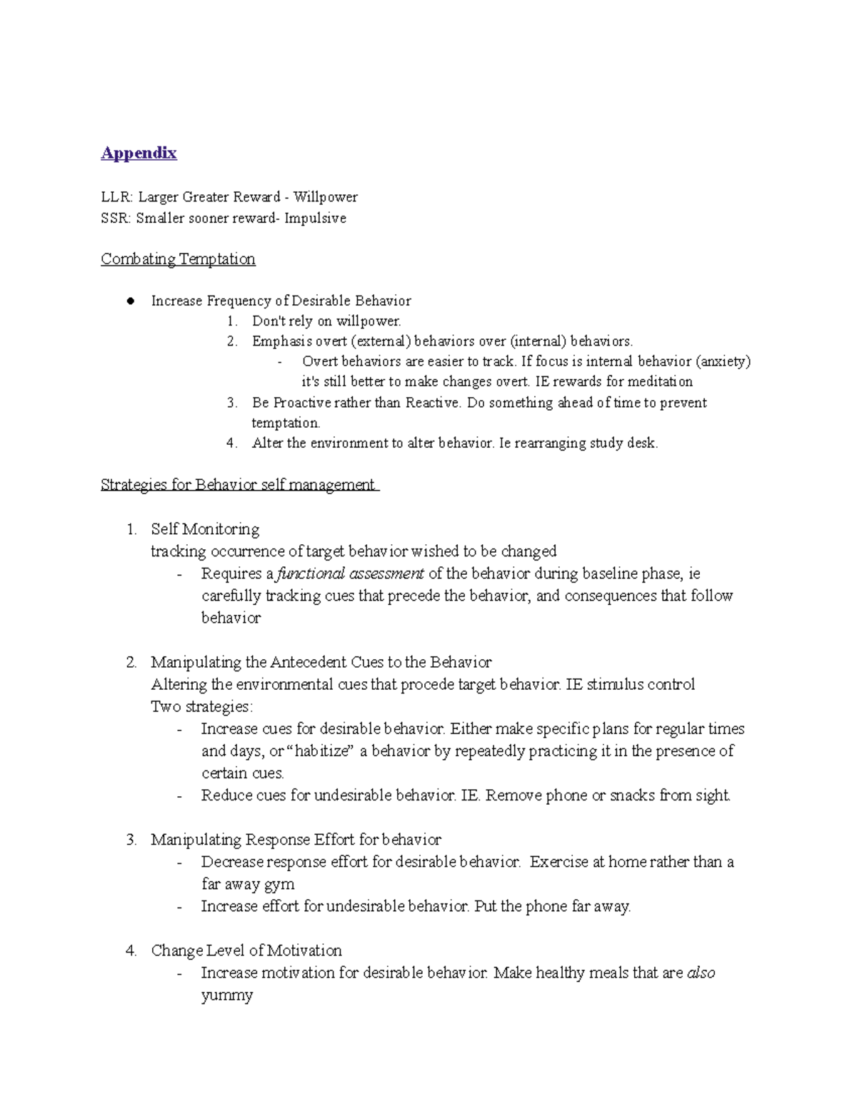 Chapter 1 + appendix Textbook - Appendix LLR: Larger Greater Reward ...