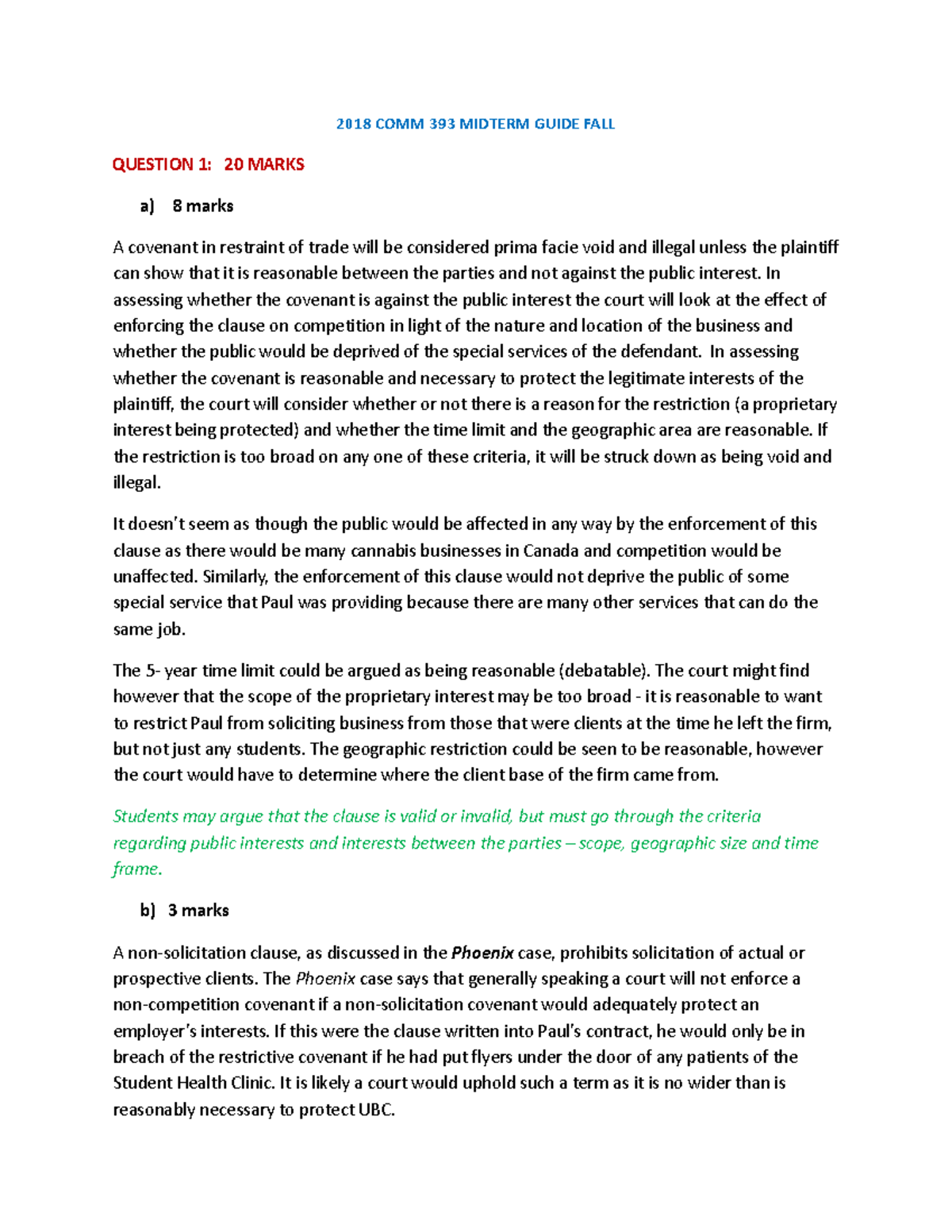 COMM+393+ Midterm+final+ Answer+ Guide+FALL+2018 - 2018 COMM 393 ...