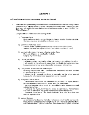 Ethics Ched Based Syllabus Studocu