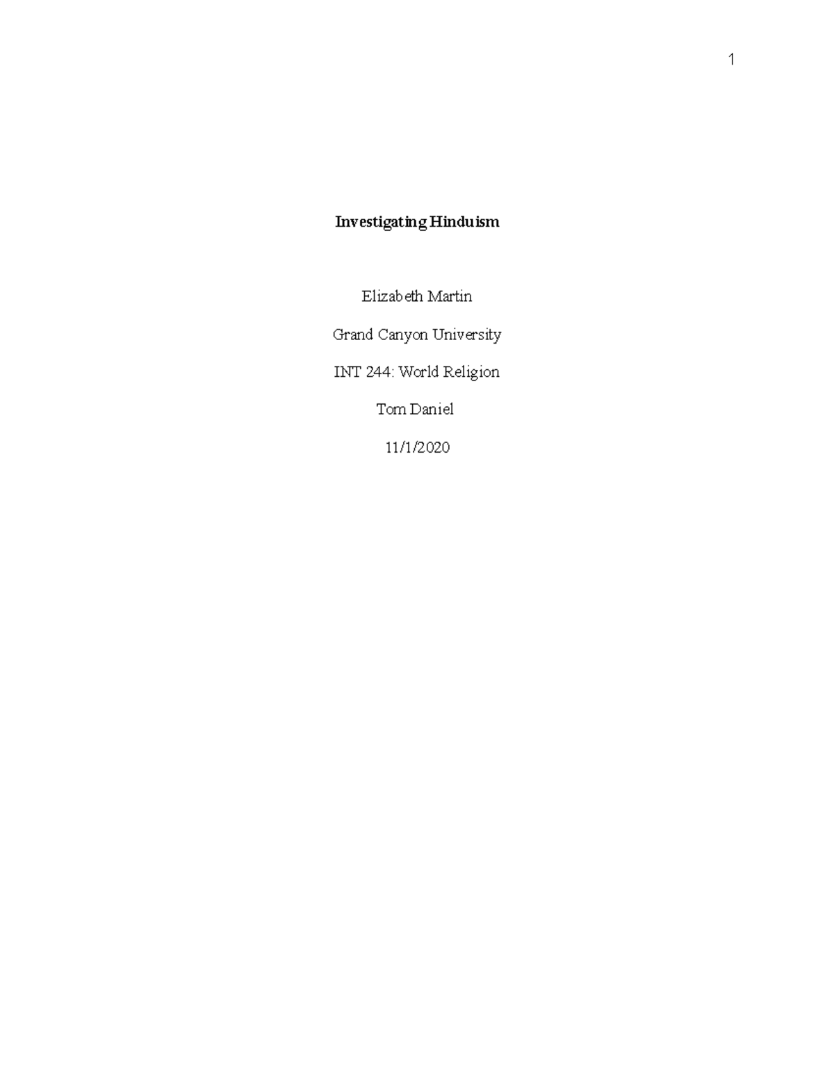 Tom and grands essay image