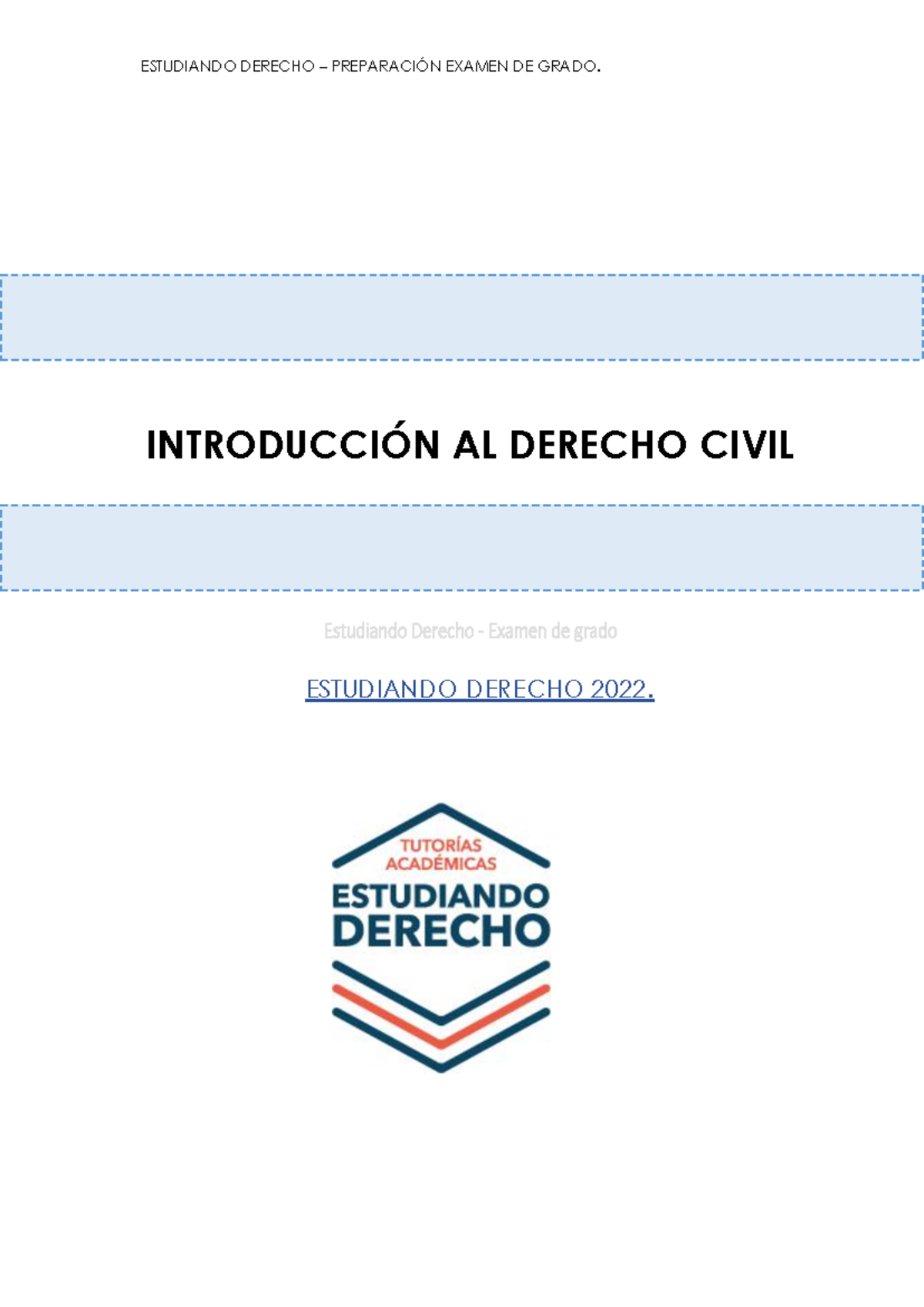 IntroduccióN AL Derecho Civil - INTRODUCCIÓN AL DERECHO CIVIL ...