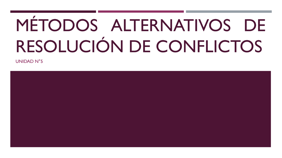 M Todos Alternativos De Resoluci N De Conflictos Power M Todos Alternativos De Resoluci N De