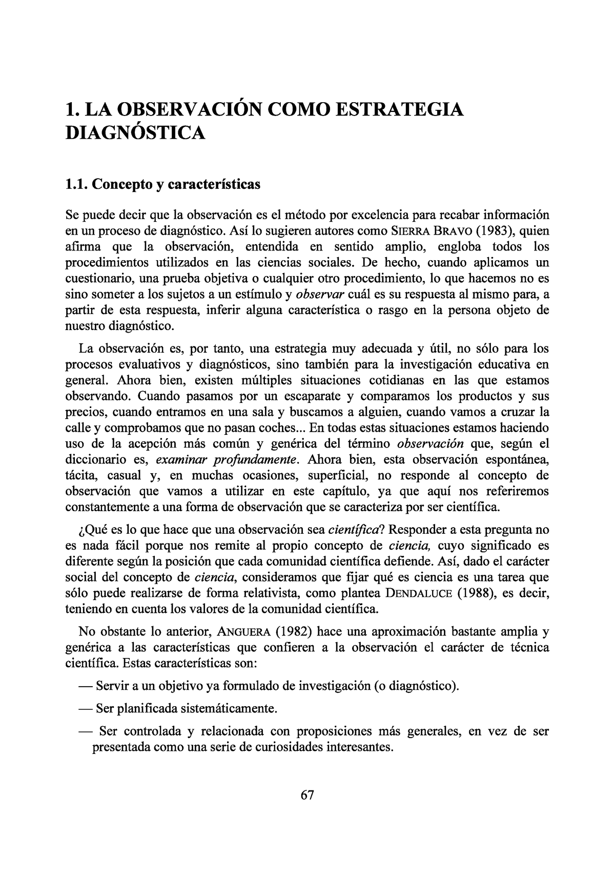 La Observacion Como Estrategia Para El Diagnostico Metodolog A De