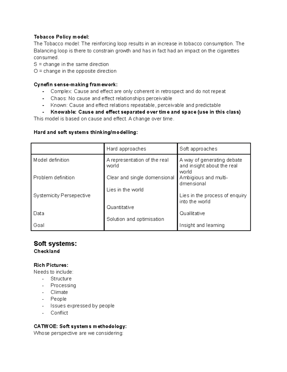 2. Systems Methodology - Tobacco Policy model: The Tobacco model: The ...
