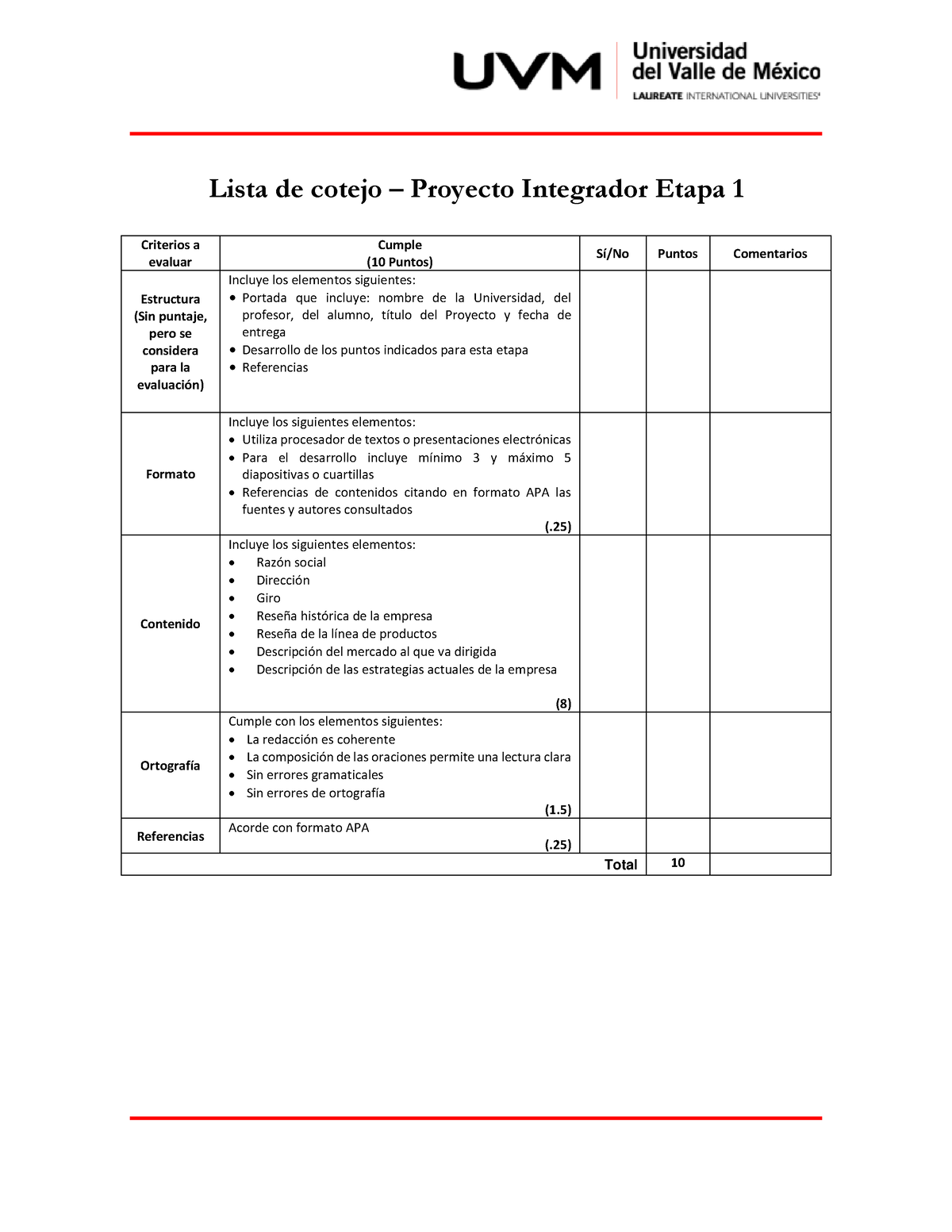 Lc Pie1 Ensayos Comportamiento Del Consumidor 1 Lista De Cotejo Proyecto Integrador Etapa 8942