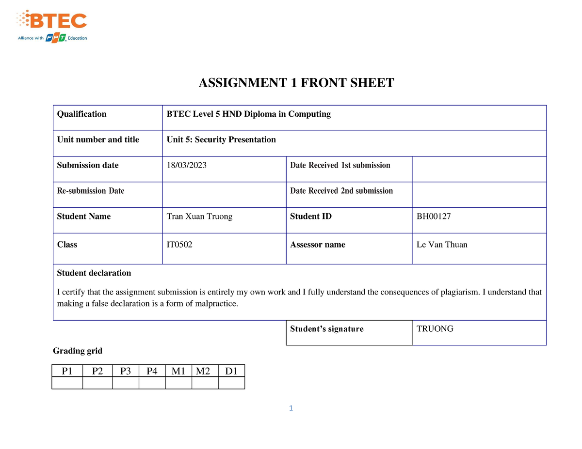 unit 5 assignment 1 brief