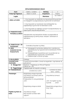 Cot english 5 4th qtr - Thanks - Grades 1 to 12 DAILY LESSON LOG School ...