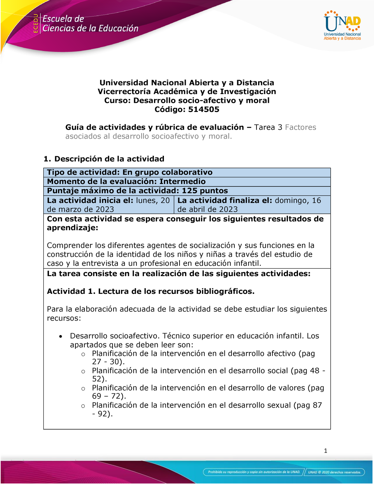 Guía De Trabajo 3 Unidad 2 Factores Asociados Al Desarrollo ...