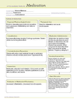 Pentazocine med card - ACTIVE LEARNING TEMPLATES Medication STUDENT ...