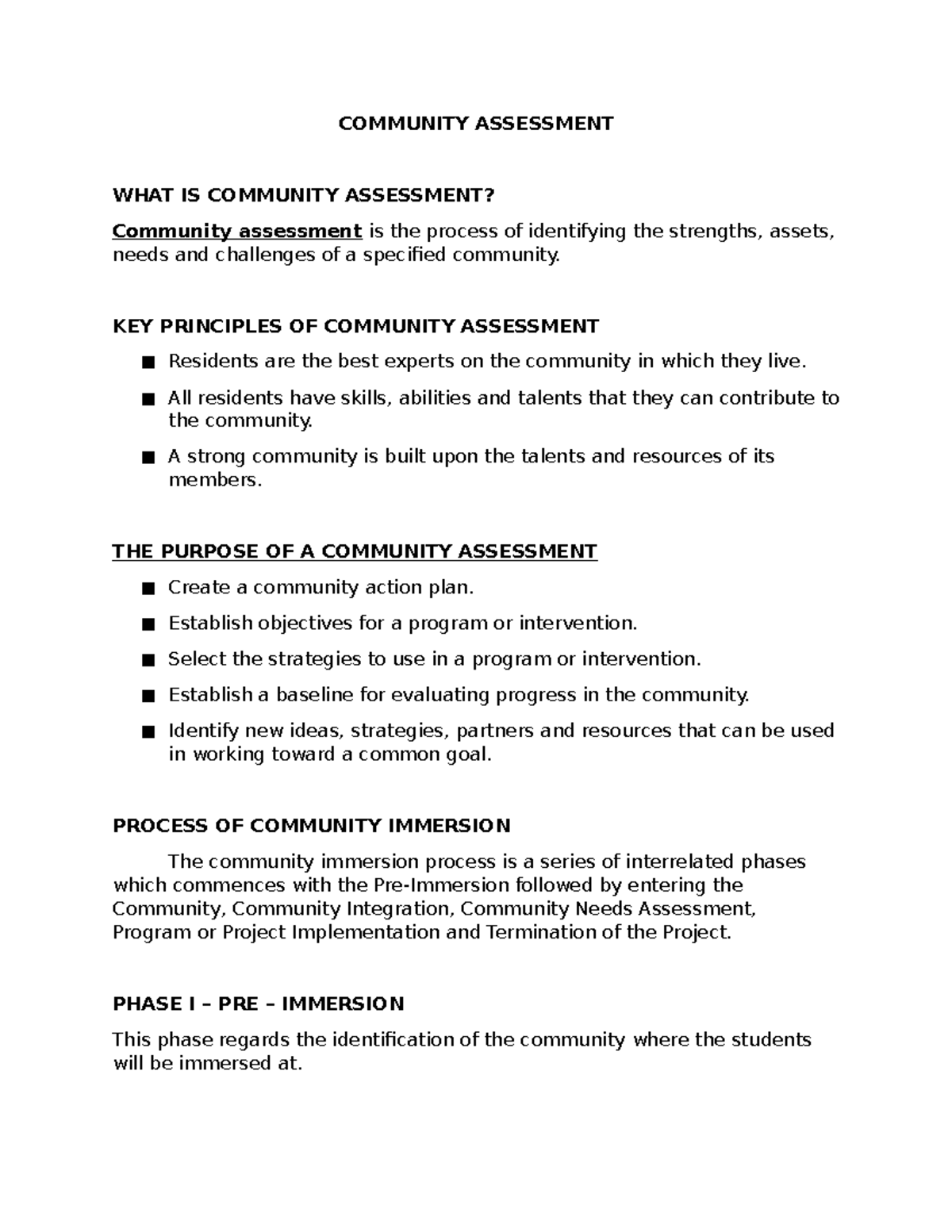 What Is Community Analysis