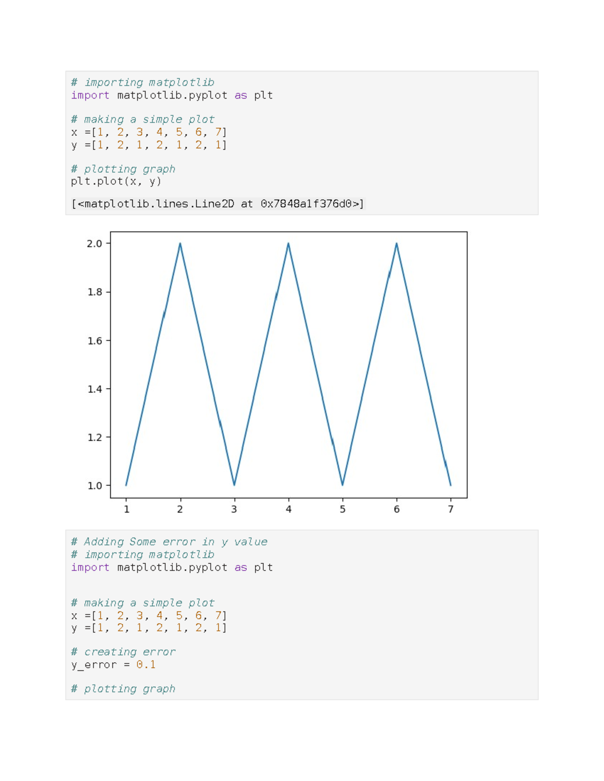 Error bars - Data visualization - importing matplotlib import ...
