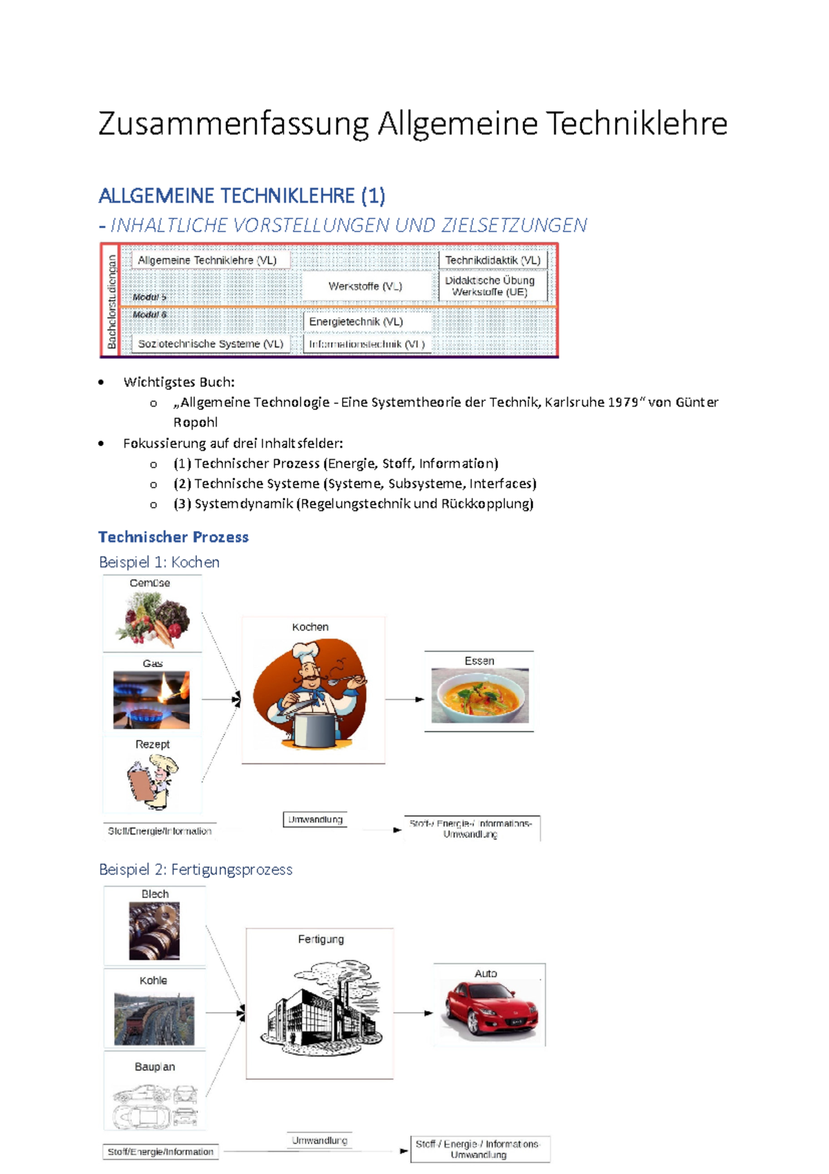 Zusammenfassung Allgemeine Techniklehre 21 - Zusammenfassung Allgemeine ...