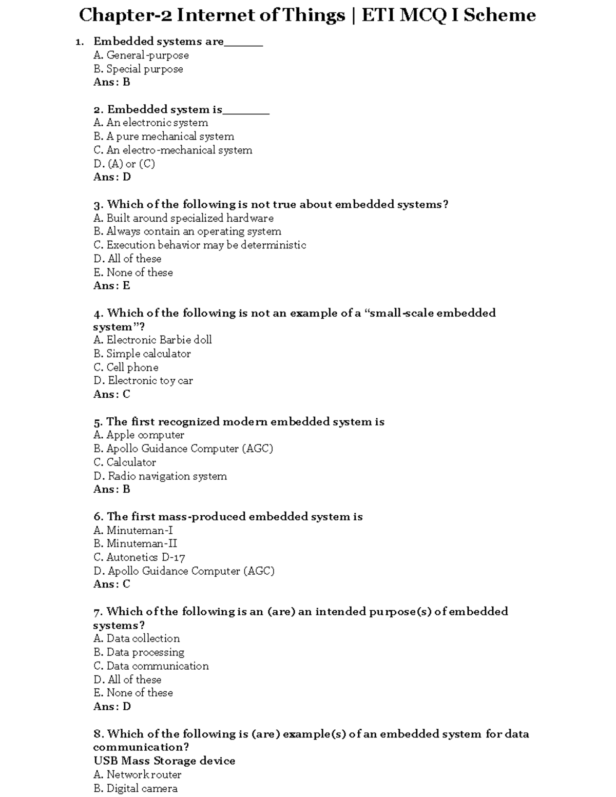 Chapter-2 Internet Of Things - General-purpose B. Special Purpose Ans ...