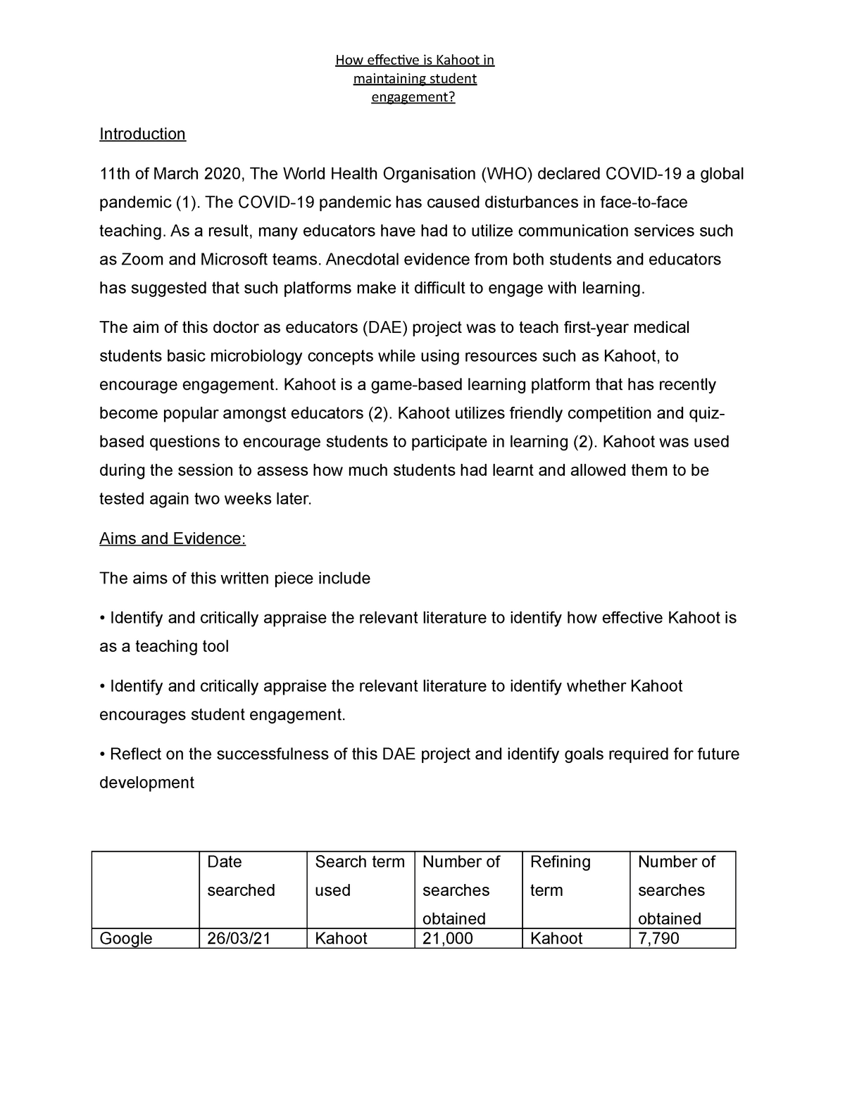 essay on student engagement