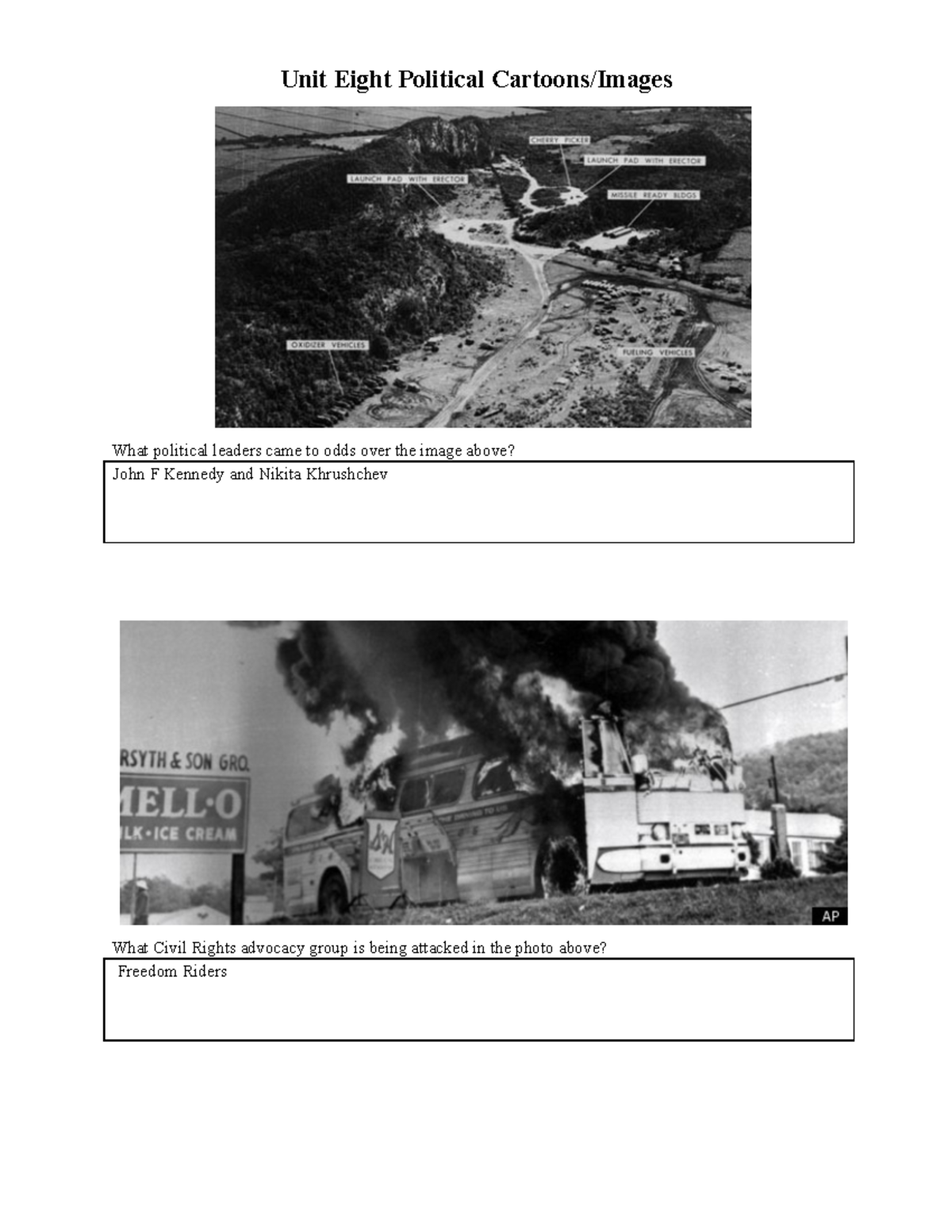 1.8 Unit Eight Political Cartoon Questions-2 - Unit Eight Political ...