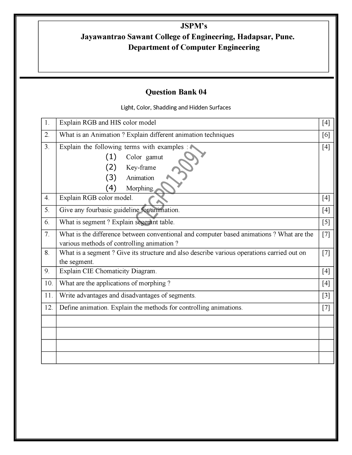 Unit 4 Question Bank - JSPM’s Jayawantrao Sawant College of Engineering ...