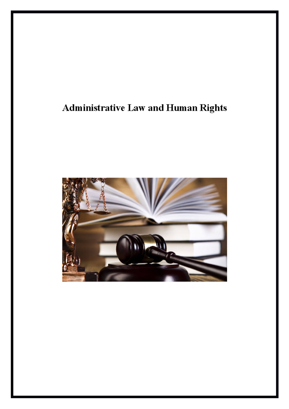 Coursework - administrative law - Administrative Law and Human Rights ...