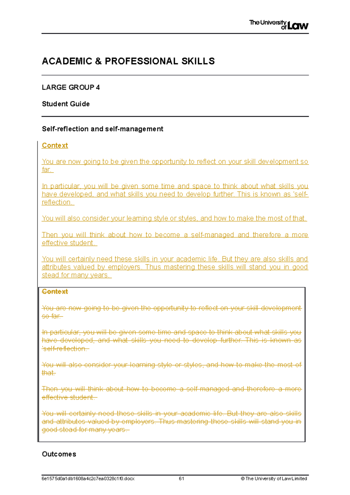 Large group 4 - lecture notes - ACADEMIC & PROFESSIONAL SKILLS LARGE ...