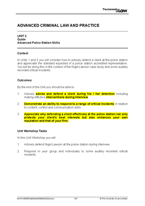 2122 acp ws05 ce01 guide - ADVANCED CRIMINAL LAW AND PRACTICE UNIT 5 ...