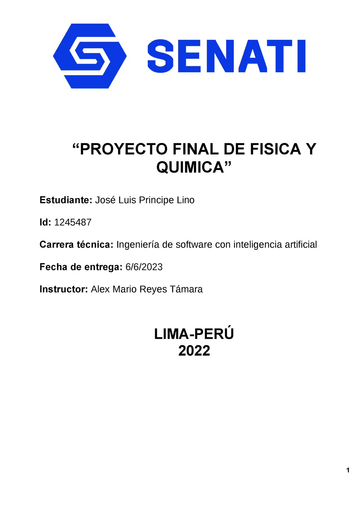 Proyecto+ Final+de+ Fisica - “proyecto Final De Fisica Y Quimica 