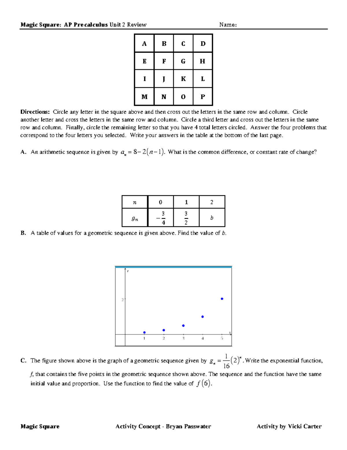 Ap Precalculus Ced - 588f3l6