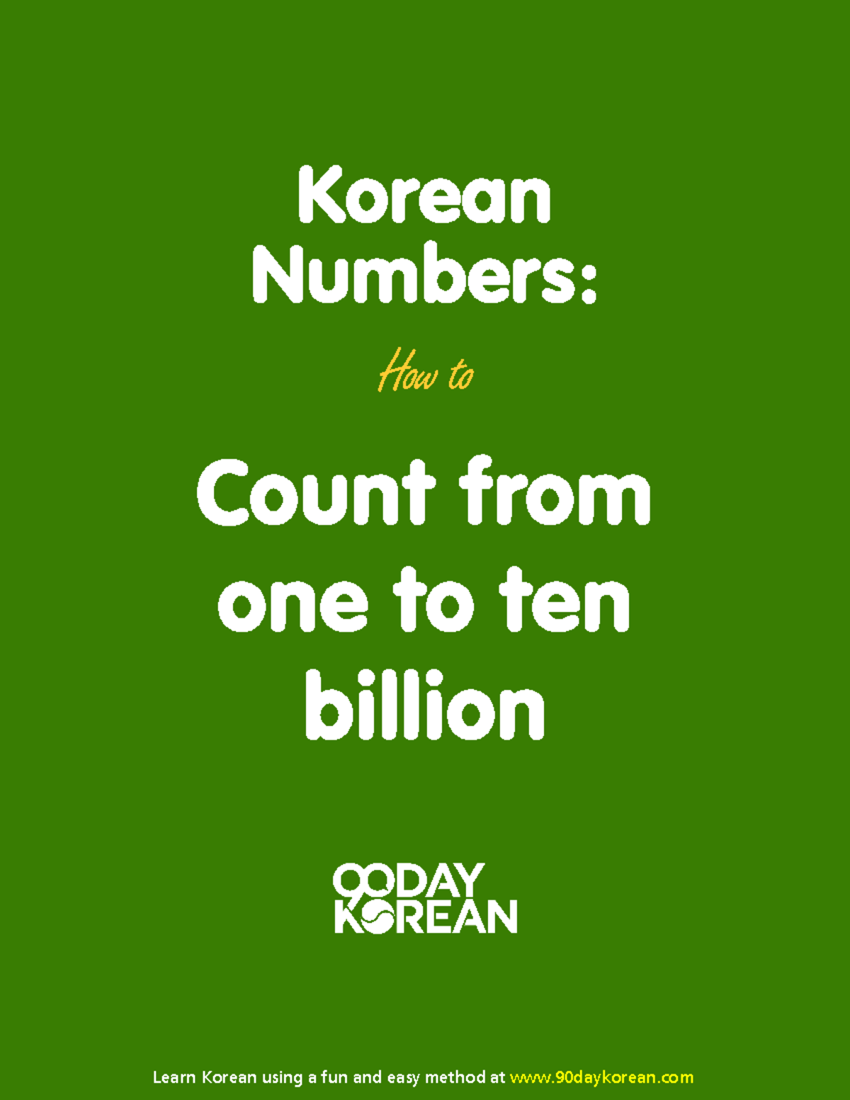 Korean numbers - good for speaking - / Korean Numbers: How to Count ...