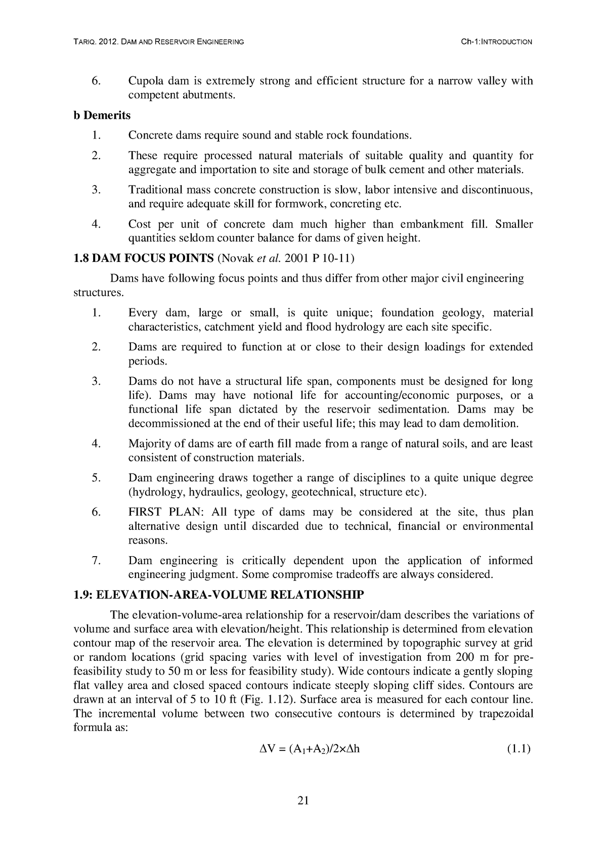 Lecture 20 Elevation Area Volume Relationship - Cupola dam is extremely ...