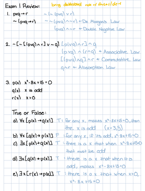 Math 22 Exam 2 Notesheet - AlexandraHutchins Math 22 Exam 2 Note sheet ...