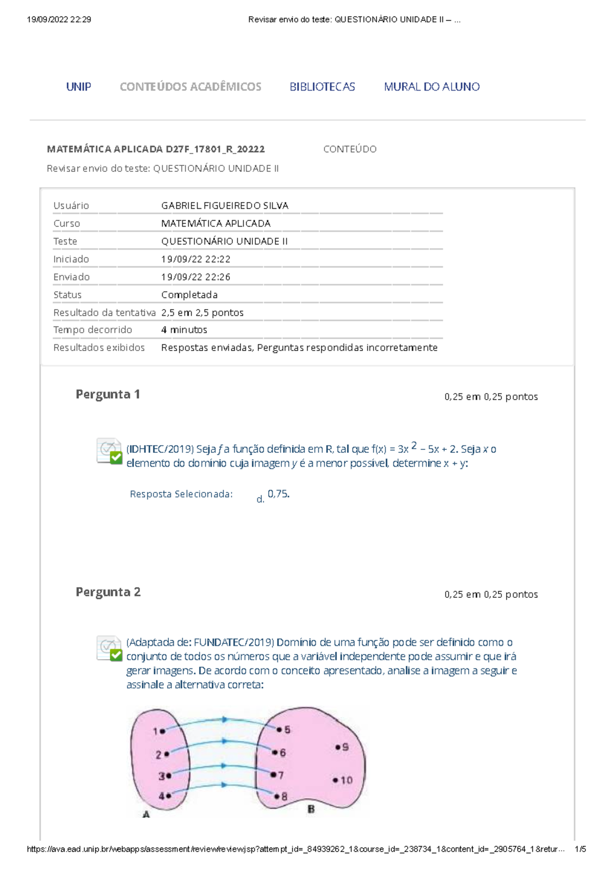 Revisar Envio Do Teste Questionário Unidade II – - Revisar Envio Do ...