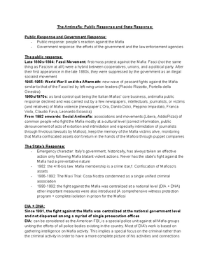 Mafia Theories of Organized Criminal Behavior - Theories of Organized ...