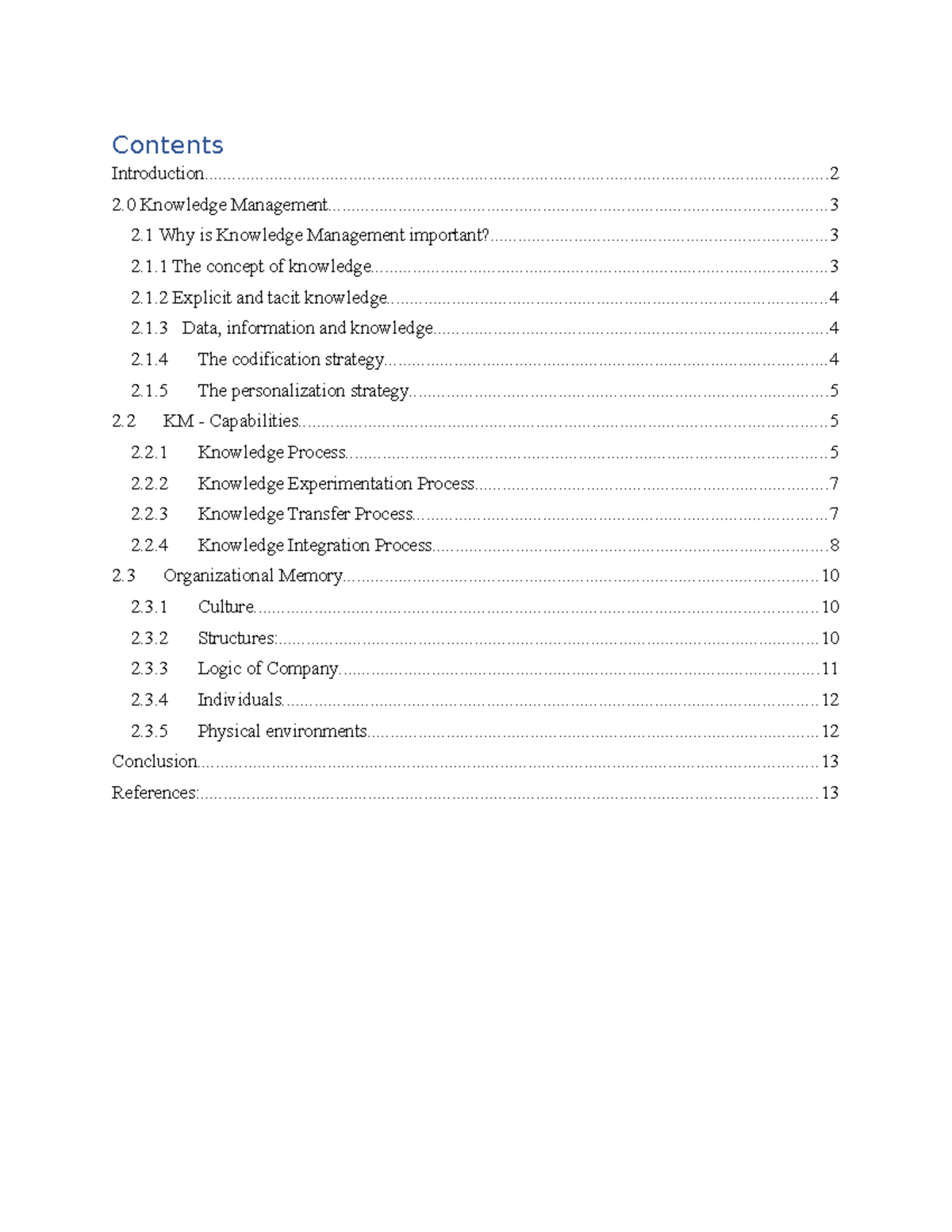 Knowledge Management System - Business Administration - Studocu