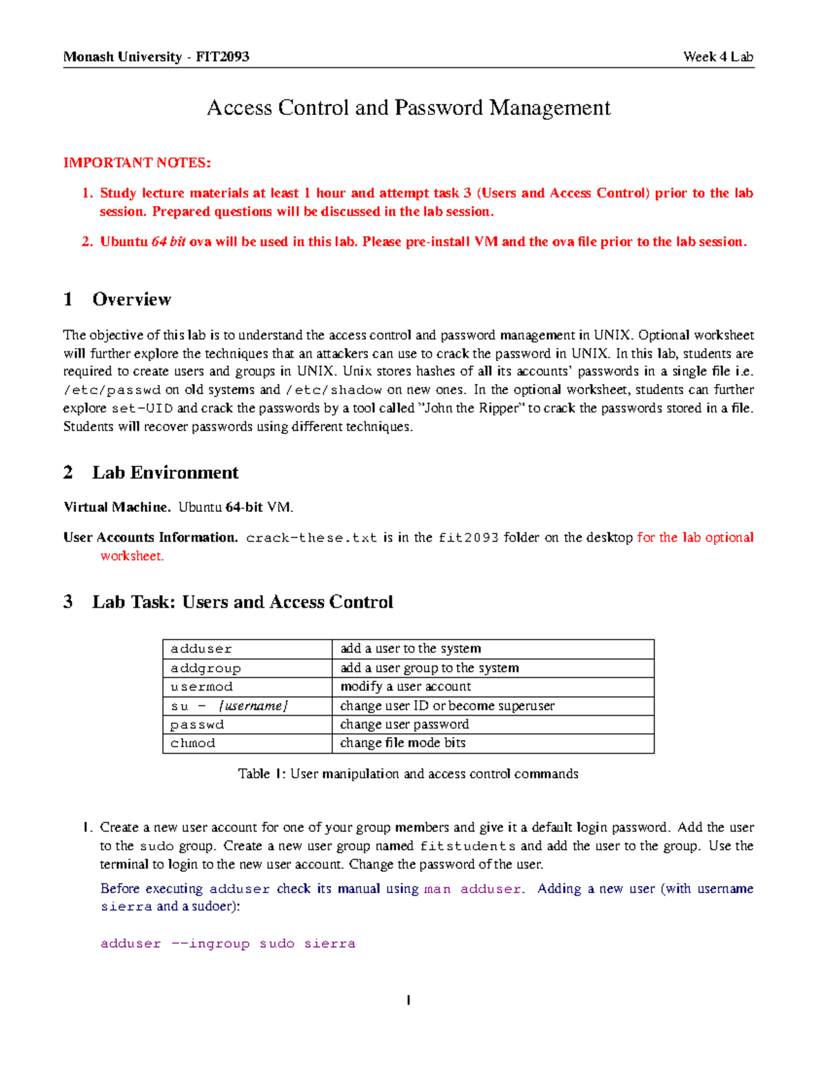 Lab4 sol updated solution - Access Control and Password Management ...