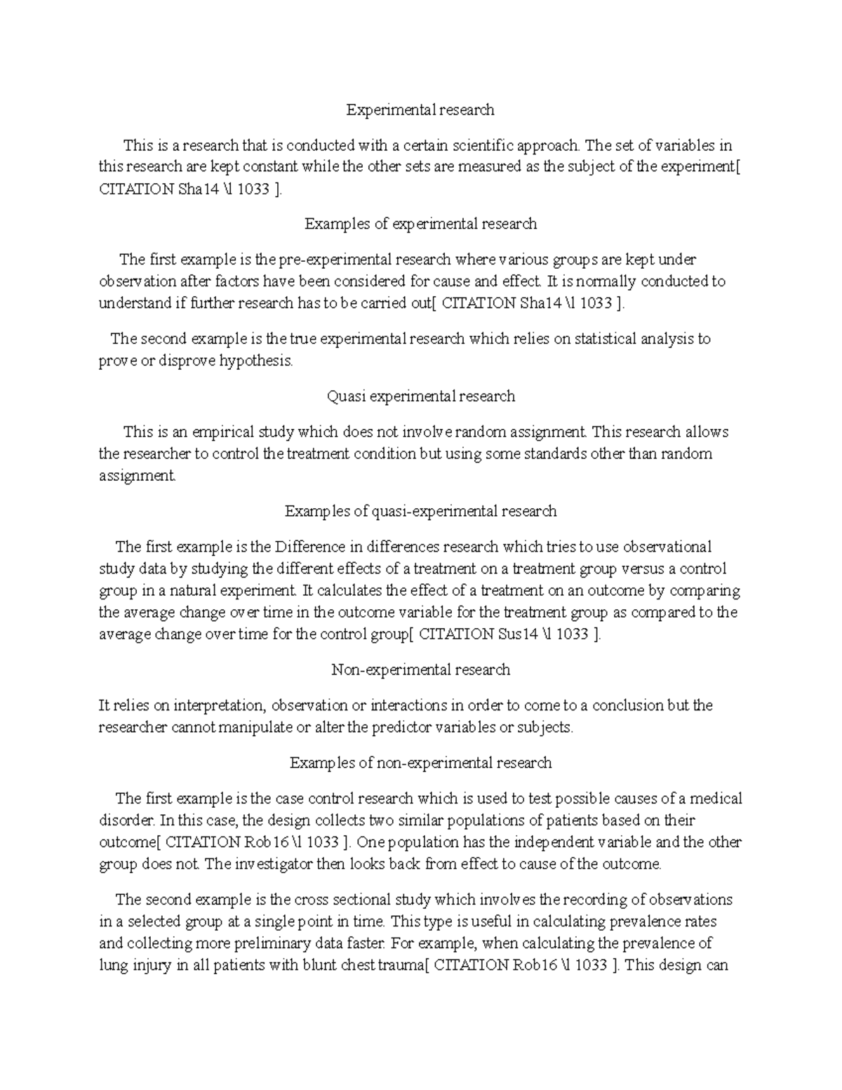 What Is Experimental Set Up