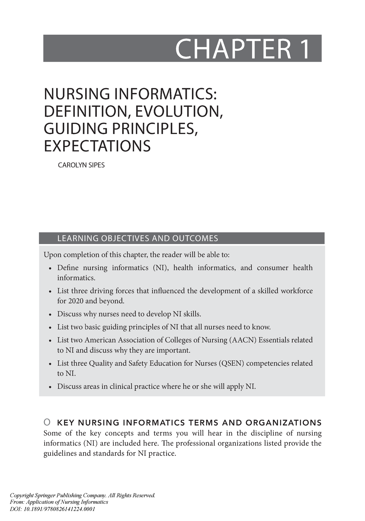 nursing informatics thesis