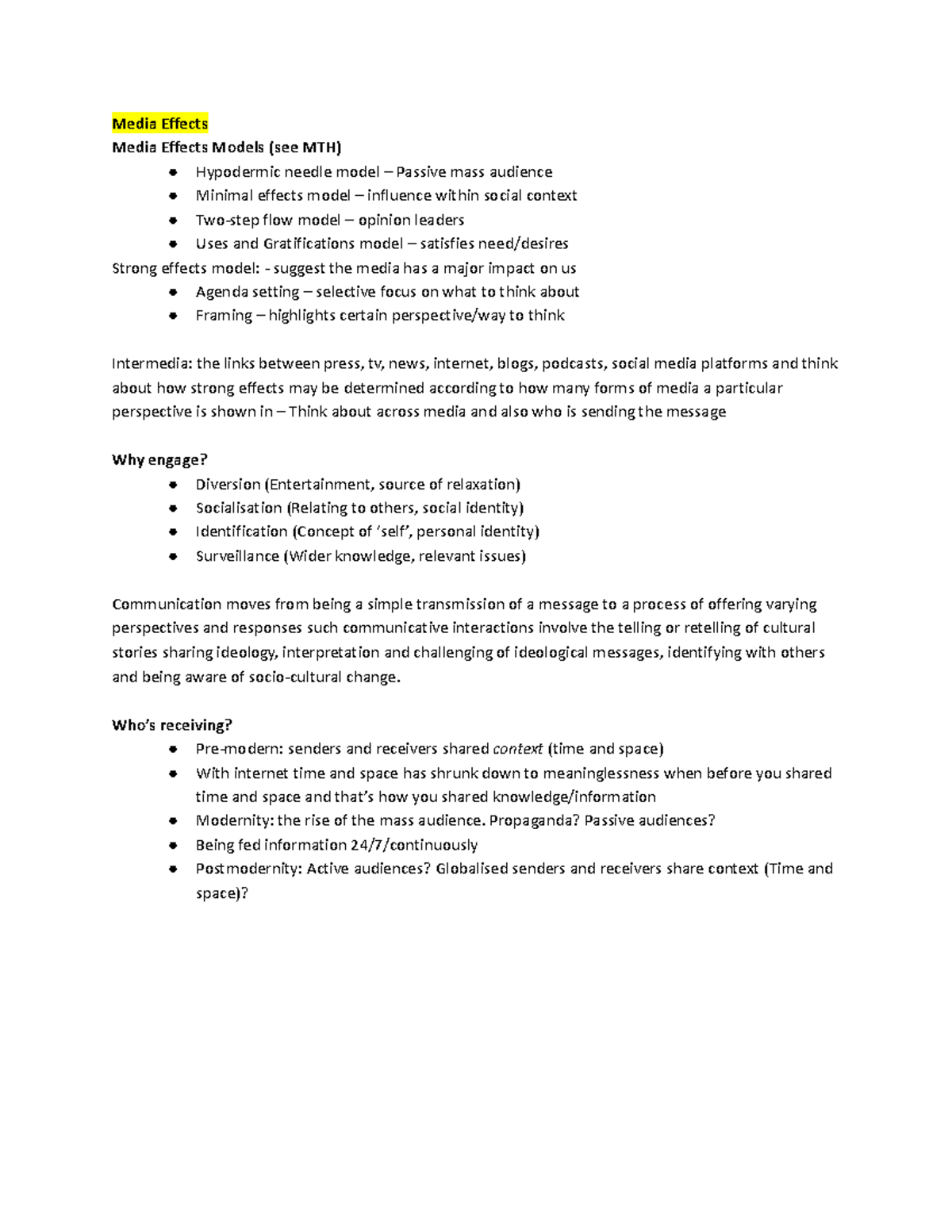 Hypodermic Model Of Media Effects – SPPI
