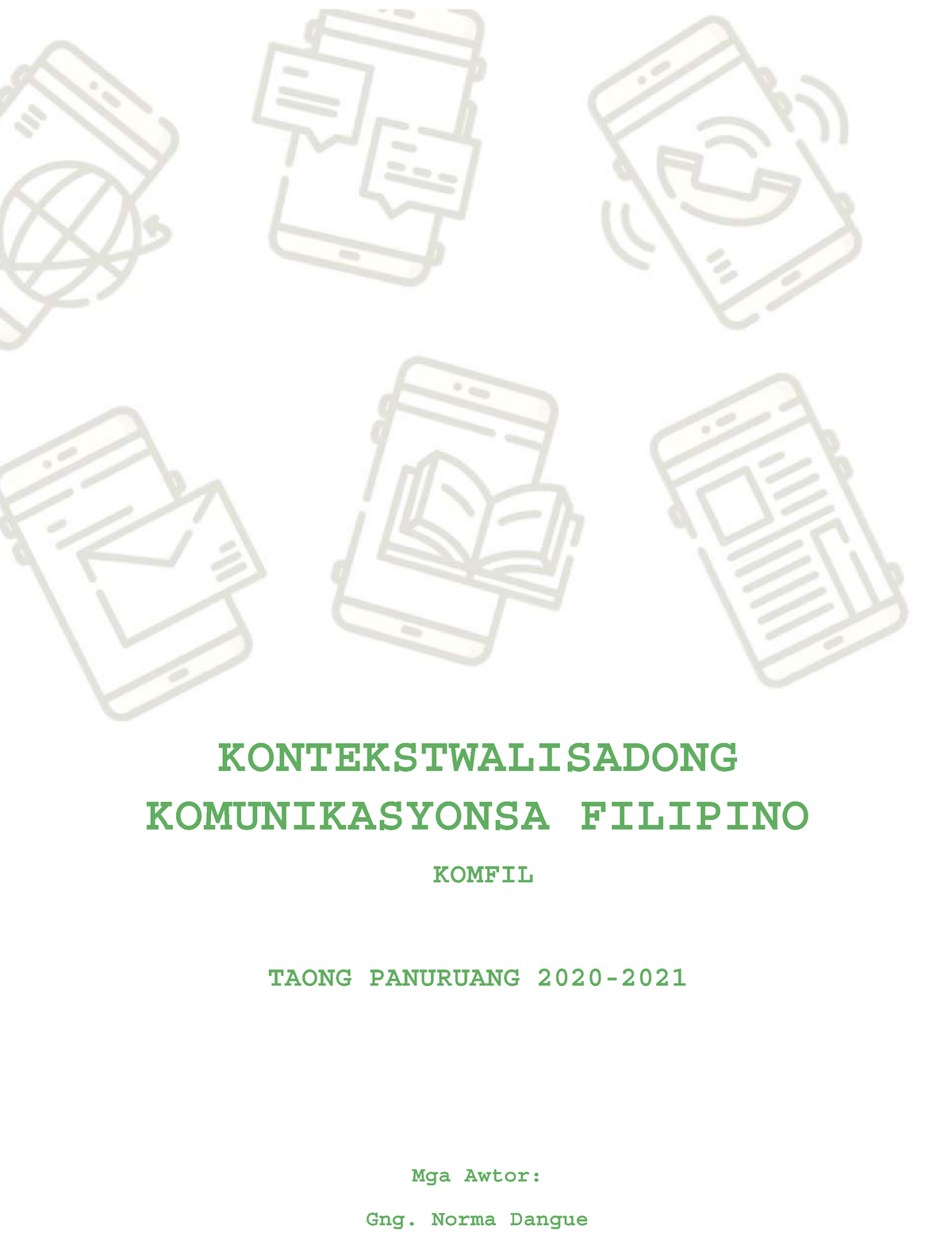 Pinal NA Modyul SA Komfil - MODYUL KONTEKSTWALISADONG KOMUNIKASYONSA ...