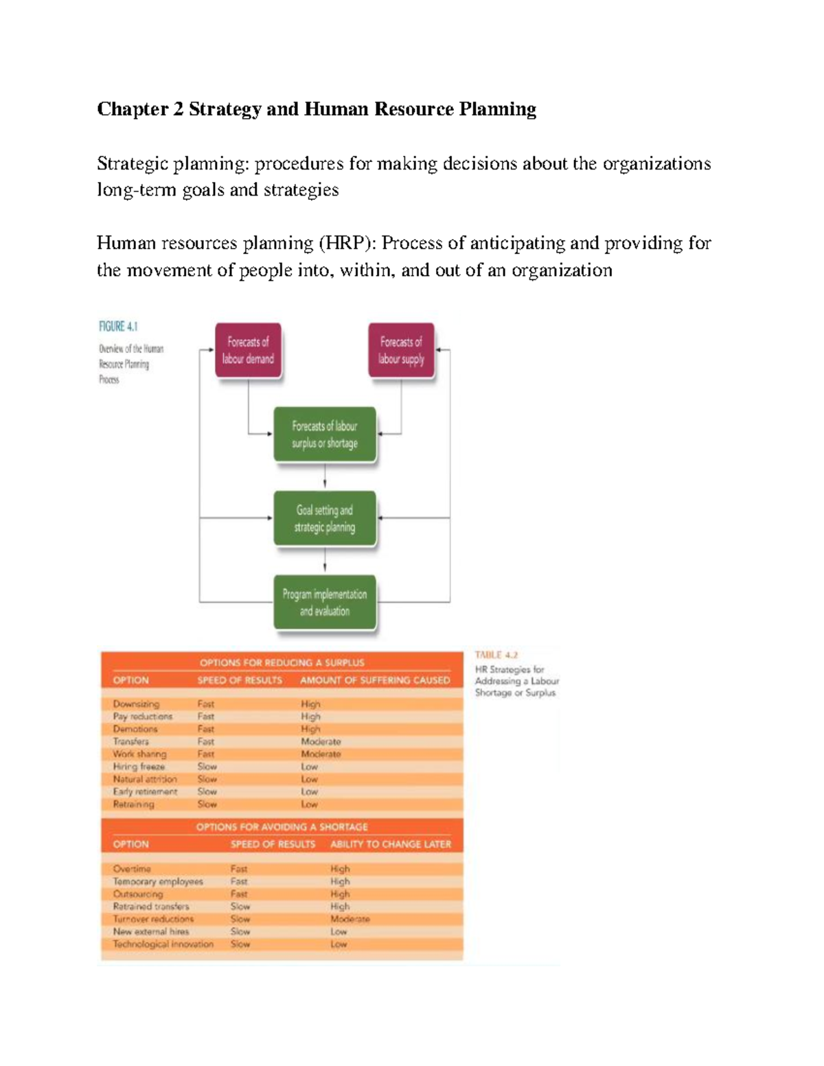 Chapter 2 Strategy And Human Resource Planning - Chapter 2 Strategy And ...