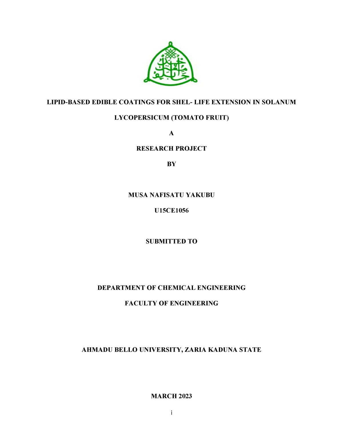 Research project edited naf - LIPID-BASED EDIBLE COATINGS FOR SHEL ...