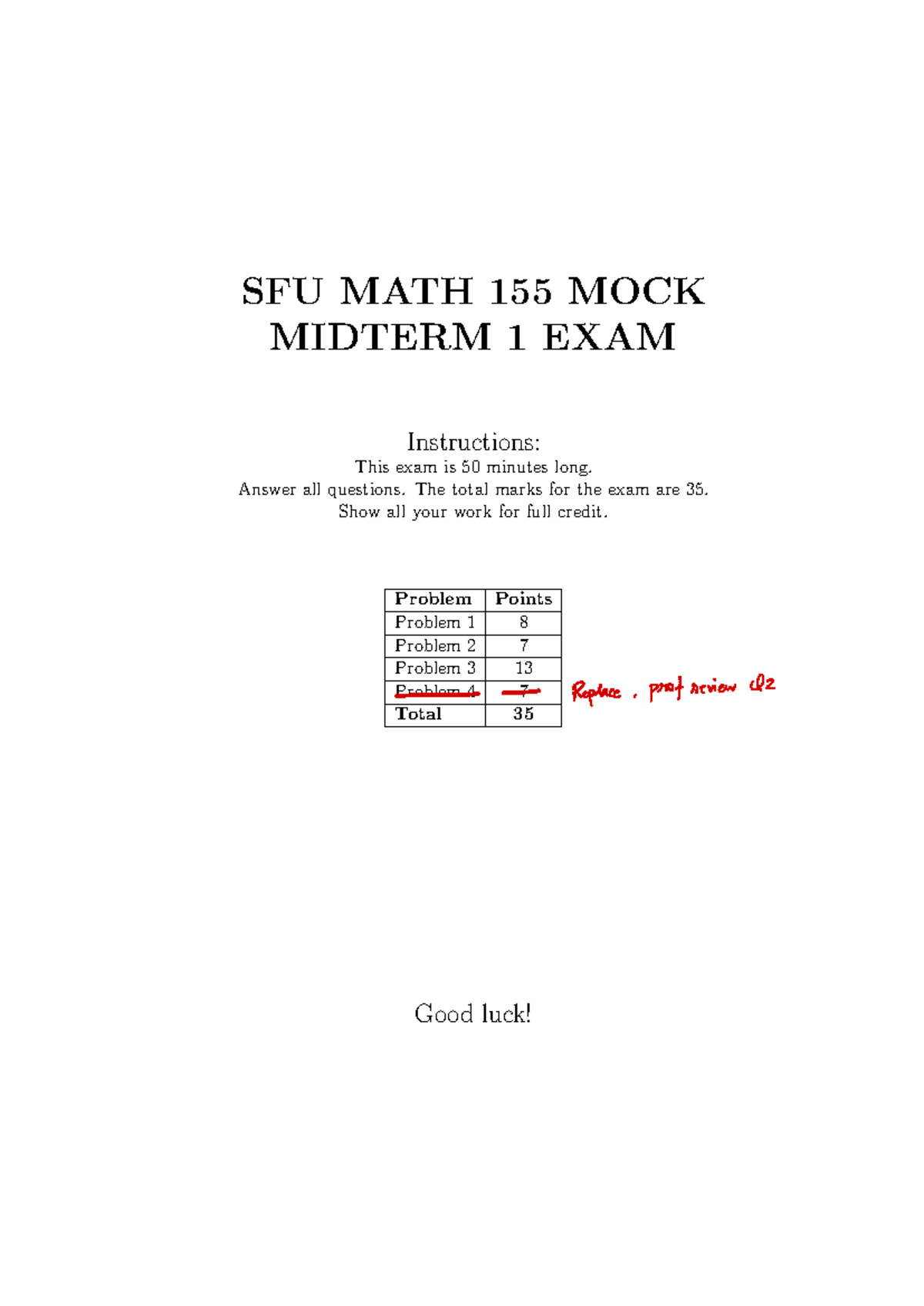 N9GH68g LM7UXn ZFv GDqm Wt - SFU MATH 155 MOCK MIDTERM 1 EXAM ...