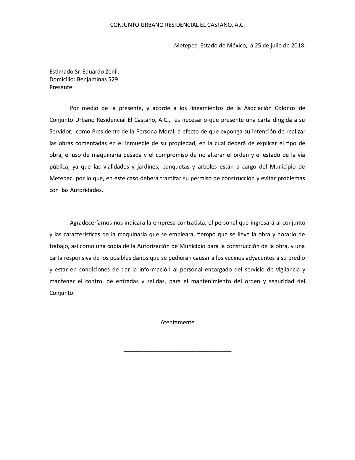 Formato De Carta De Anuencia De Vecinos 2024 4920