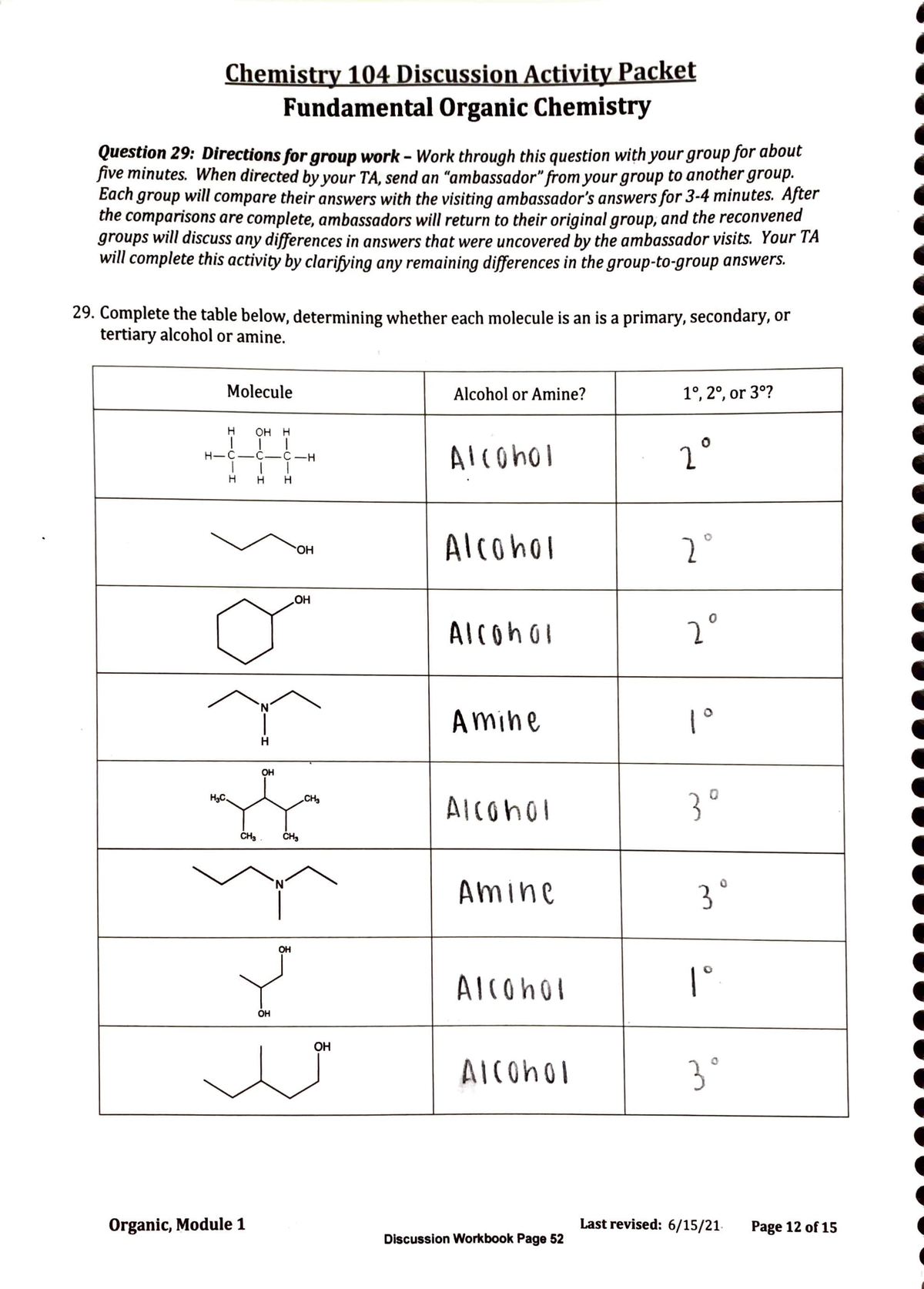 Module 1: Fundamental Organic Chemistry - Chemistry 104 Discussion ...