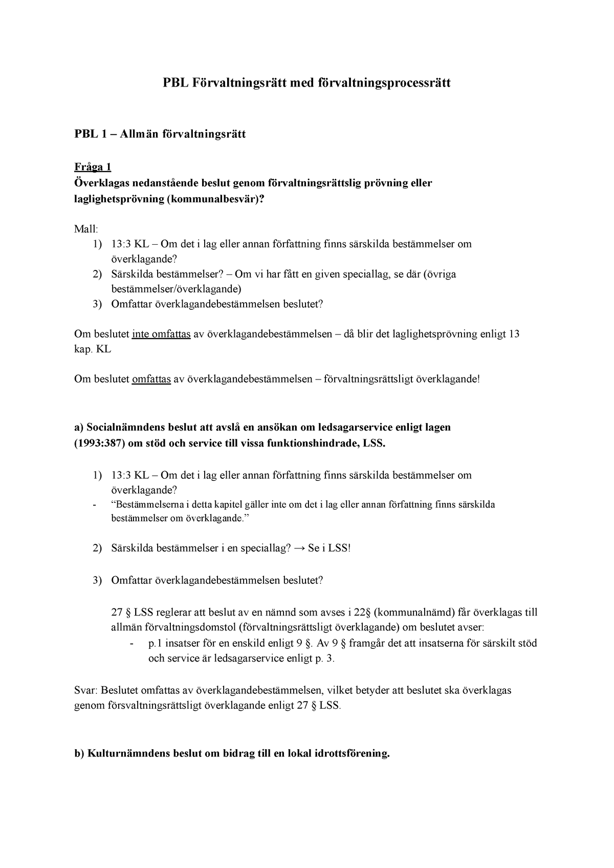 PBL Förvaltningsrätt Med Förvaltningsprocessrätt - PBL Förvaltningsrätt ...