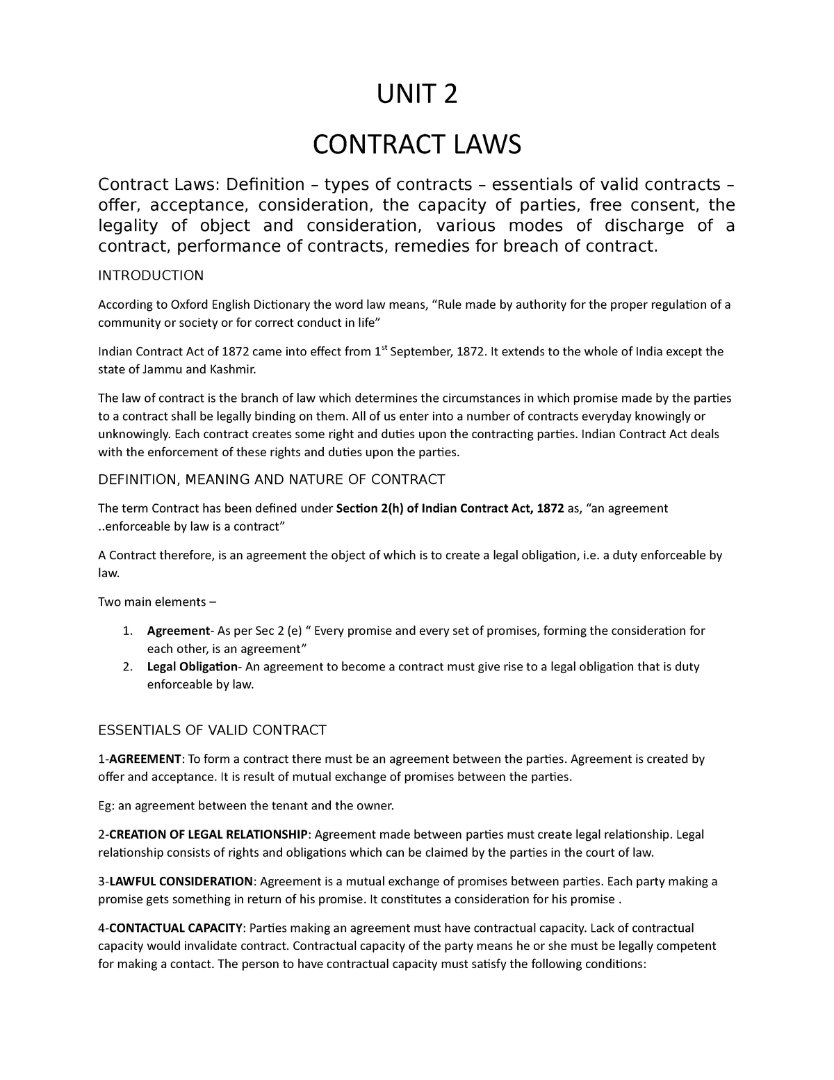 contract-law-notes-legal-aspects-unit-2-contract-laws-contract-laws