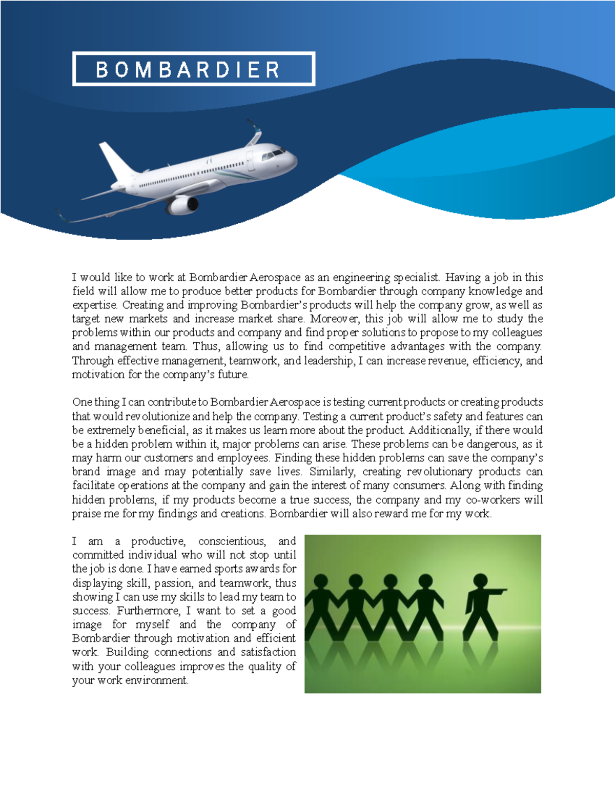 Quick Assignment Bombardier Job I would like to work at Bombardier