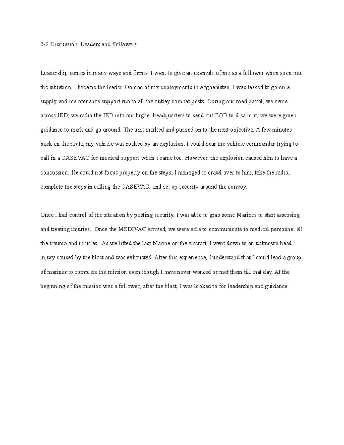 22 Discussion Leaders and Followers 22 Discussion Leaders and