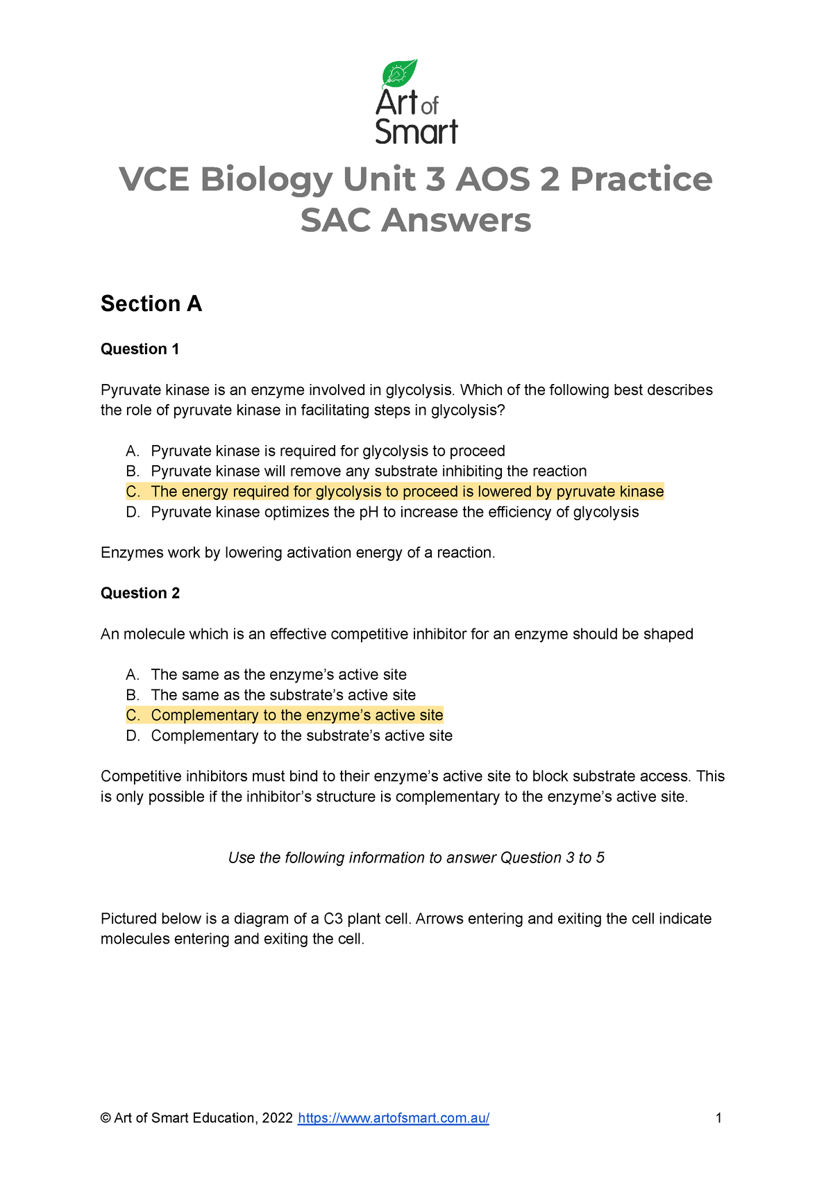 biology unit 3 assignment 2