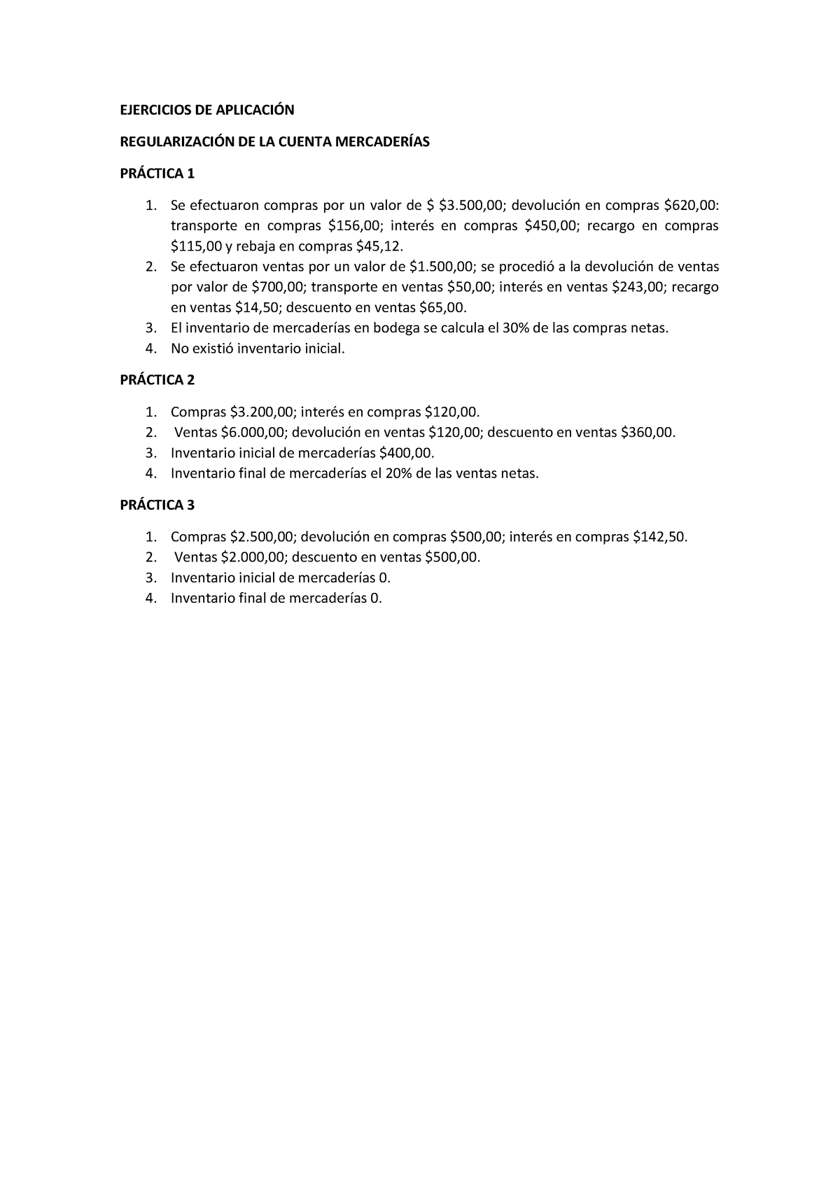 2. Ejercicios DE Aplicación - Sistema DE Cuenta Múltiple - EJERCICIOS ...