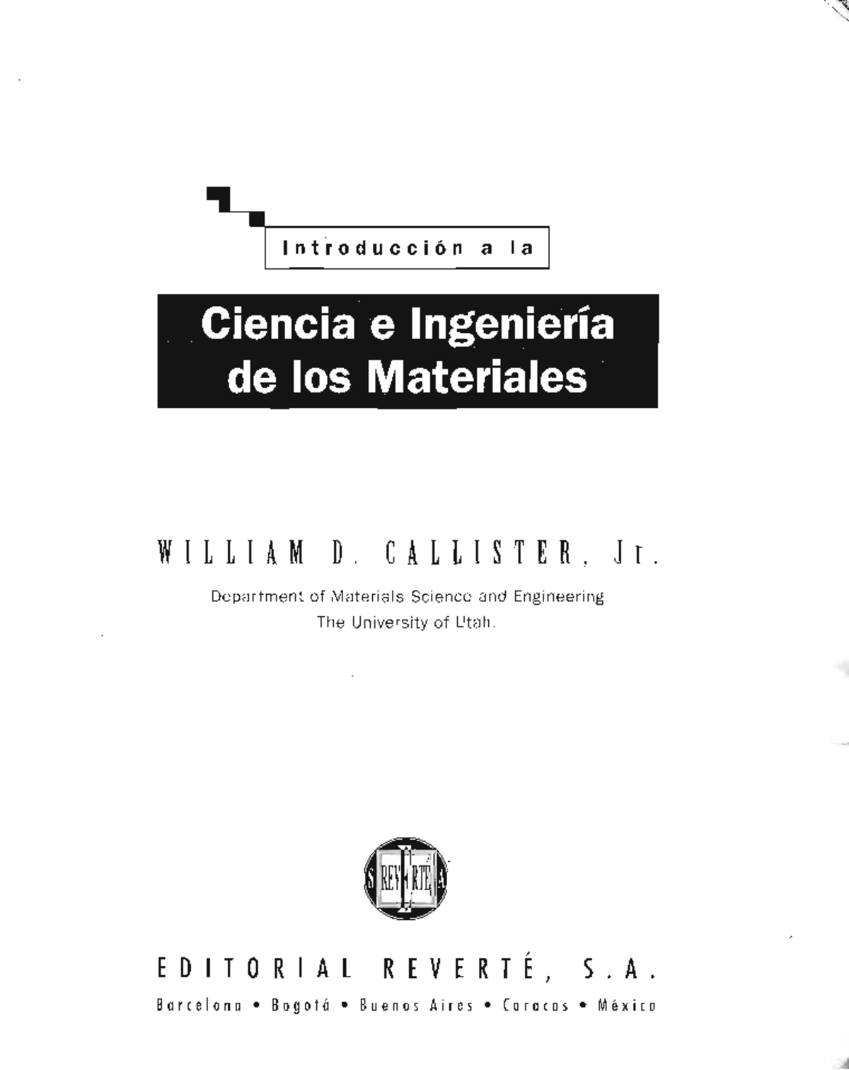 Corrosion Callister Parte1 - Ciència i Tecnologia dels Materials - Studocu