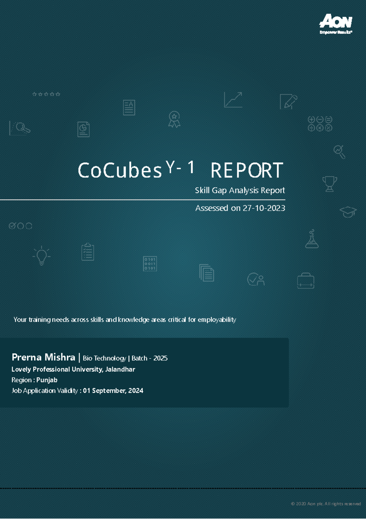 Pre assess report 4114266 - CoCubes REPORT Skill Gap Analysis Report ...