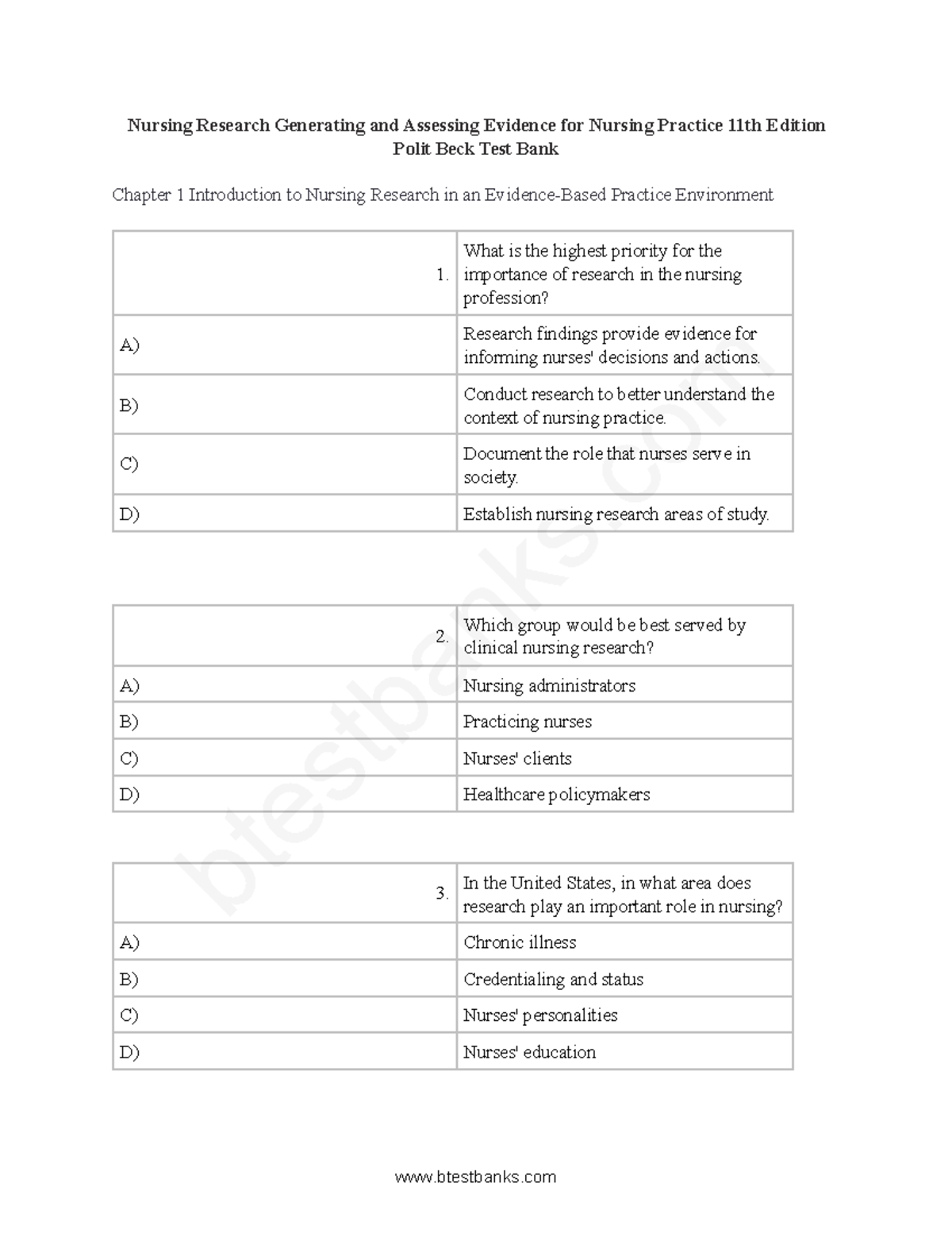 chapter 1 nursing research